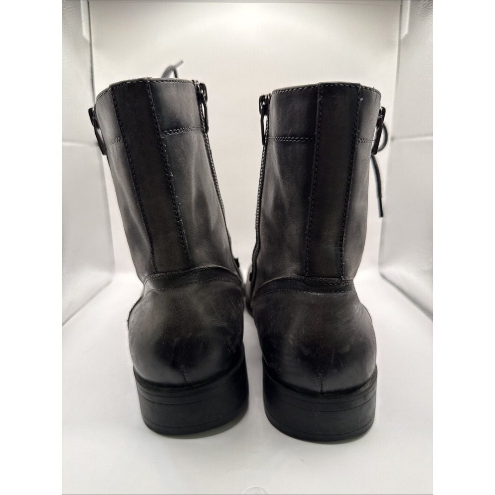 Kenneth Cole New York Kenneth Cole Men's Hugh Leather Boots Size 12 Color Grey - Picture 4 of 10